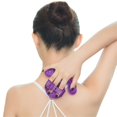 thumbnail image 4 of Guante de masaje corporal con bola de rodillo, alivio del dolor muscular, masajeador anticelulítico relajante Rojo Verde, 4 of 5