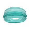 thumbnail image 2 of Wukai Teal Turquoise Sports sweatband,Men & Women Sweatband Headband for Running, Cross Training, Racquetball, Working Out, 2 of 7