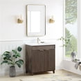 thumbnail image 3 of Palos 30" Single Bath Vanity in Spruce Antique Brown with White Ceramic Basin, 3 of 15