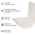 thumbnail image 3 of Café Express (300 Count) 6in x 9in Hinged Food Containers, PP Clamshell  Disposable Food Containers, 3 of 3