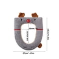 thumbnail image 2 of Qholemyo Toilet Seat Household Embroidery Sitting Washer Toilet Seat Cover Cute Washer Toilet Seat Toilet Seat Soft Cushion, 2 of 5