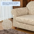 thumbnail image 4 of Subtrex Stretchy 2-Piece Washable Armchair/Lovesaet/Sofa/XL-Sofa Slipcover, Jacquard Damask Pattern, 4 of 6