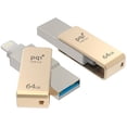 thumbnail image 2 of PQI iConnect mini - USB flash drive - 64 GB - USB 3.0 / Lightning - gold, 2 of 3