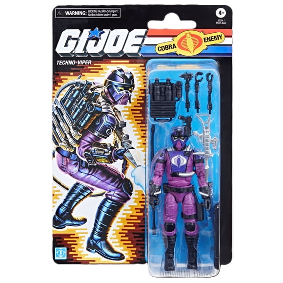 G.I. Joe Classified Series Retro Cardback Techno-Viper, 6 Inch Action Figure