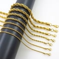 thumbnail image 2 of Tendencias de moda Cadena torcida de acero inoxidable, collar chapado en oro, cadena de clavícula de acero de titanio, 2 of 5