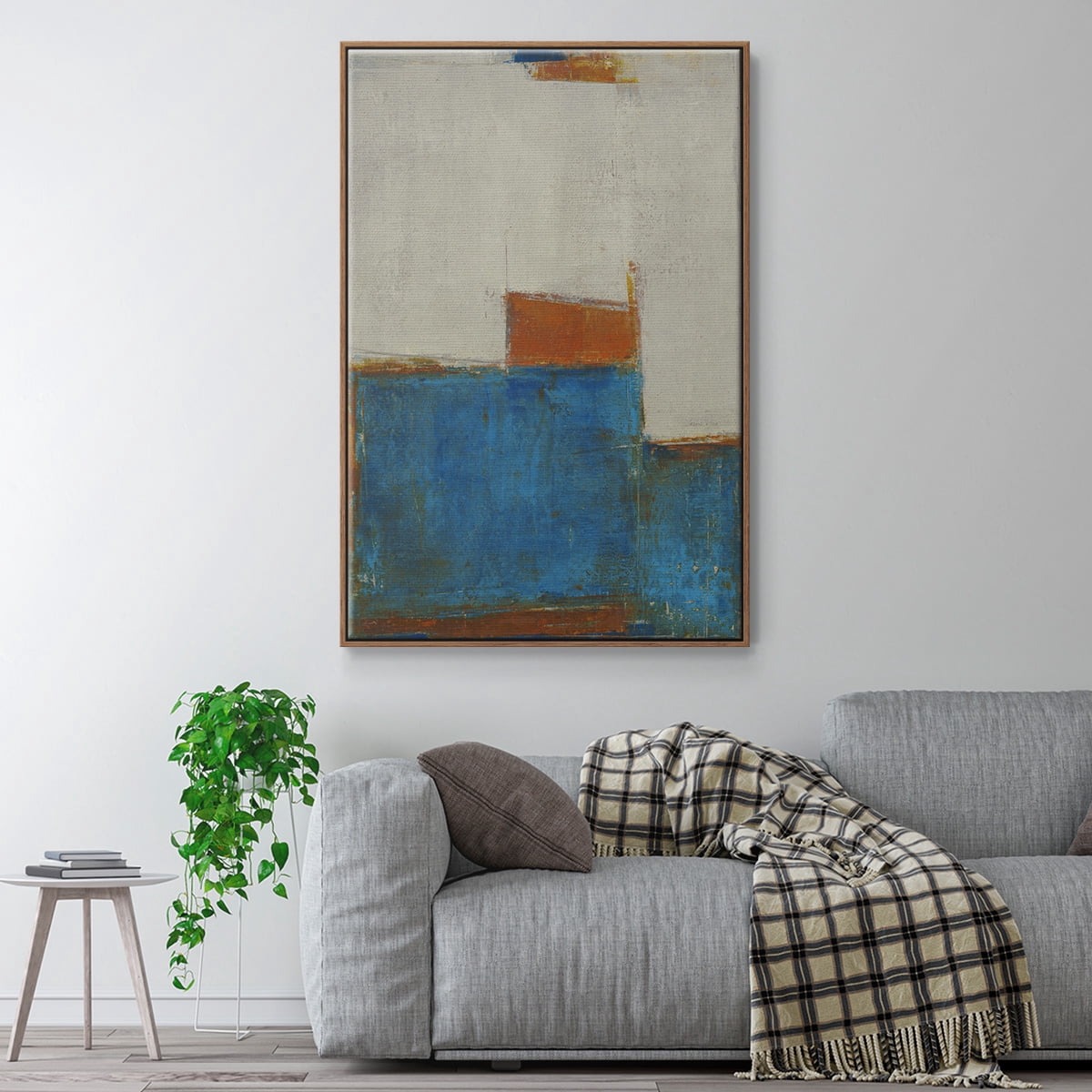 Sunset for Somebody Framed Premium Gallery Wrapped Canvas - Ready to Hang - 27 x 41 - Walnut Floating Frame