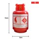 thumbnail image 2 of Regalos de Navidad para niños, pequeños obsequios, decoraciones creativas para el hogar, alcancía con botella de gas, alcancía con cubo de gas personalizado - pequeño rojo, 2 of 7