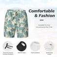 thumbnail image 5 of Lsque Mens Swim Trunks Lilies Flowers Pattern - Bathing Suit Compression Liner - Beach Swim Shorts Swimwear - (S-3XL) - Stretch Quick Dry -Medium, 5 of 9