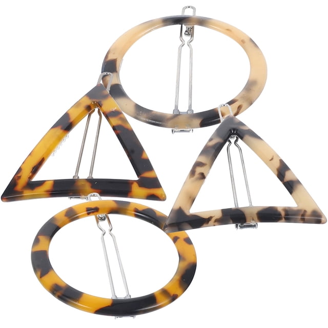unbranded 4Ud Horquillas Geométricas De Acrílico Leopardo Para Estilos De Variados