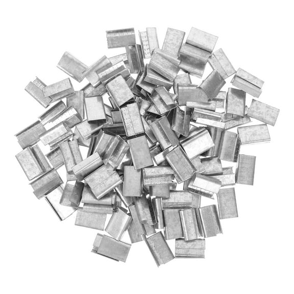 1 Set of Sturdy Metal Banding Clips and Buckles for Strapping and Fixing