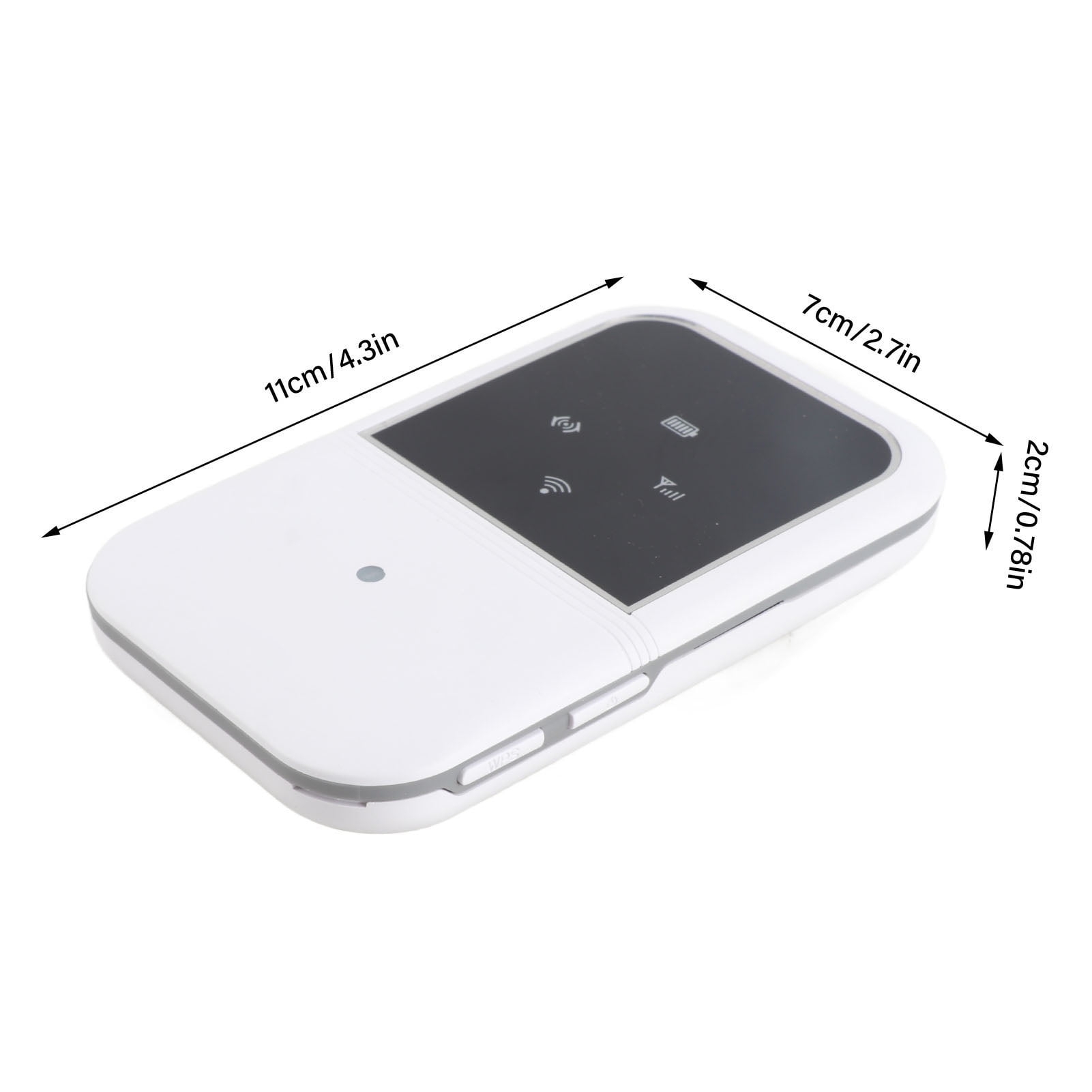 Portable WiFi, Standard SIM Card Slot Lightweight White H80 Multifunction 4G WiFi Router  For Travel For Outdoor
