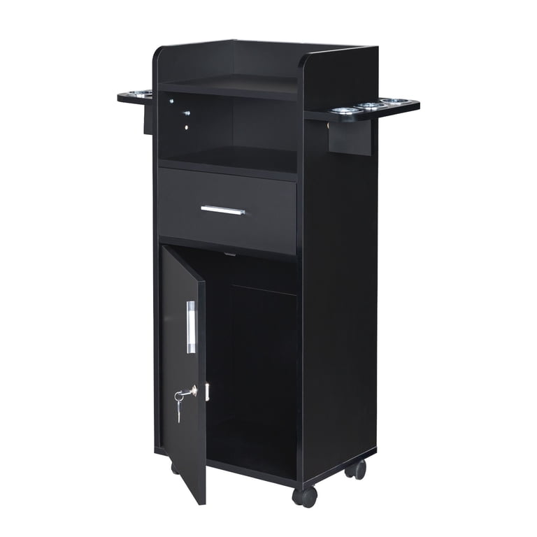 Zimtown Salon Station, Black Hair Stylist Storage Cabinet, Large Capacity with Lock and Drawer - Walmart.com Zimtown Salon Station, Black Hair Stylist Storage Cabinet, Large Capacity with Lock and Drawer - Walmart.com