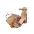 thumbnail image 7 of New Women Heart.Thentic Irene PU Open Toe Chunky Heel Ankle Strap Sandal, 7 of 7