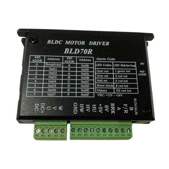 BLDC Motor Driver 70W DC12-24V 4.2A Brushless Motor Speed Controller Potentiometer Speed Regulation Support Modbus Communication