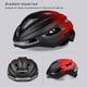 thumbnail image 3 of Advancent Sombrero de seguridad Casco de bicicleta Equipo de protección Ajuste de ancho Equipo de ciclismo Protector de cabeza transpirable A Ciclismo negro-rojo, 3 of 6