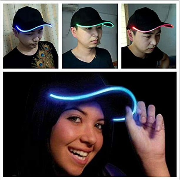 Unisex LED Lights Fishing Hat Outdoor Cool Cap For Unisex LED Night Fishing  Hunting Hiking Fishing Tackles Fishing Cap 