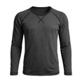 thumbnail image 5 of Rvasteizo Mens Crew Neck Tops Long Sleeve Crew Neck Base Layer Colorblock Top for Fall Winter Daily Wear XXL, 5 of 5