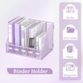 thumbnail image 5 of INTIGE Desk Organizer with 5 Vertical Compartments, Metal Desk File Organizer, Desk File Organizer, Increase Storage Space, Plus, 5 of 6
