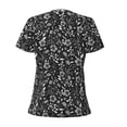 thumbnail image 5 of Wukai Daisies Flowers Casual V-Neck Graphic Tees for Women: Lightweight and Breathable Summer Tops with Stylish Design-Small, 5 of 8