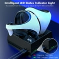 thumbnail image 3 of Mooroer PS VR2 Charging Station for Sony PS VR2 Sense Controllers with LED Light Magnetic High Speed Charging Dock Holder with Removable Type-C Charging Port Charging Dock for Sony PS VR2 Accessories, 3 of 7