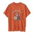 thumbnail image 4 of AMERTEER Femmes Casual Imprimé Casual Manches Courtes Tops Blouse, 4 of 5