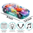thumbnail image 3 of Ilumina el coche de juguete transparente para niños con coloridos engranajes en movimiento, 3 of 5
