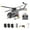 Gray / 3 Battrey, variant on RC ERA C186S BO105 1/48 Scale 6CH RC Helicopter 6 Axis Gyro Brushless Motor Flybarless Aircraft with Optical Flow Positioning and Upgraded Transmitter RTF for Beginner( Gray / 1 Battery )