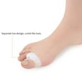 thumbnail image 3 of 2pcs Toe Separators Overlapping Toe Straighteners Relieve Spacer Overlapping Toe Separator Portable Foot Spacers, White, L, 3 of 9