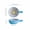 SKY BLUE, variant on Bohemian Ceramic Hand-Painted Embossed Patterned Salad Bowl with Handle Kitchen Bakeware Microwave & Oven Safe 1 pc