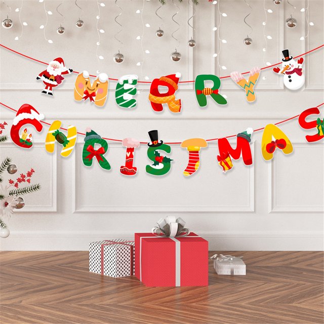 Teissuly Christmas Paper Banner Christmas Decorations Hanging Paper Pull Flower For Party Teissuly WER202310237134