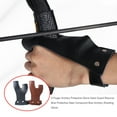 thumbnail image 3 of Yuarrent Herramienta de caza, protector de mano ajustable, práctica de tiro, guantes protectores de cuero portátiles, equipo lavable para exteriores, Ropa Deportiva, Zapatos Rojo marrón Yuarrent OD028944-02, 3 of 6