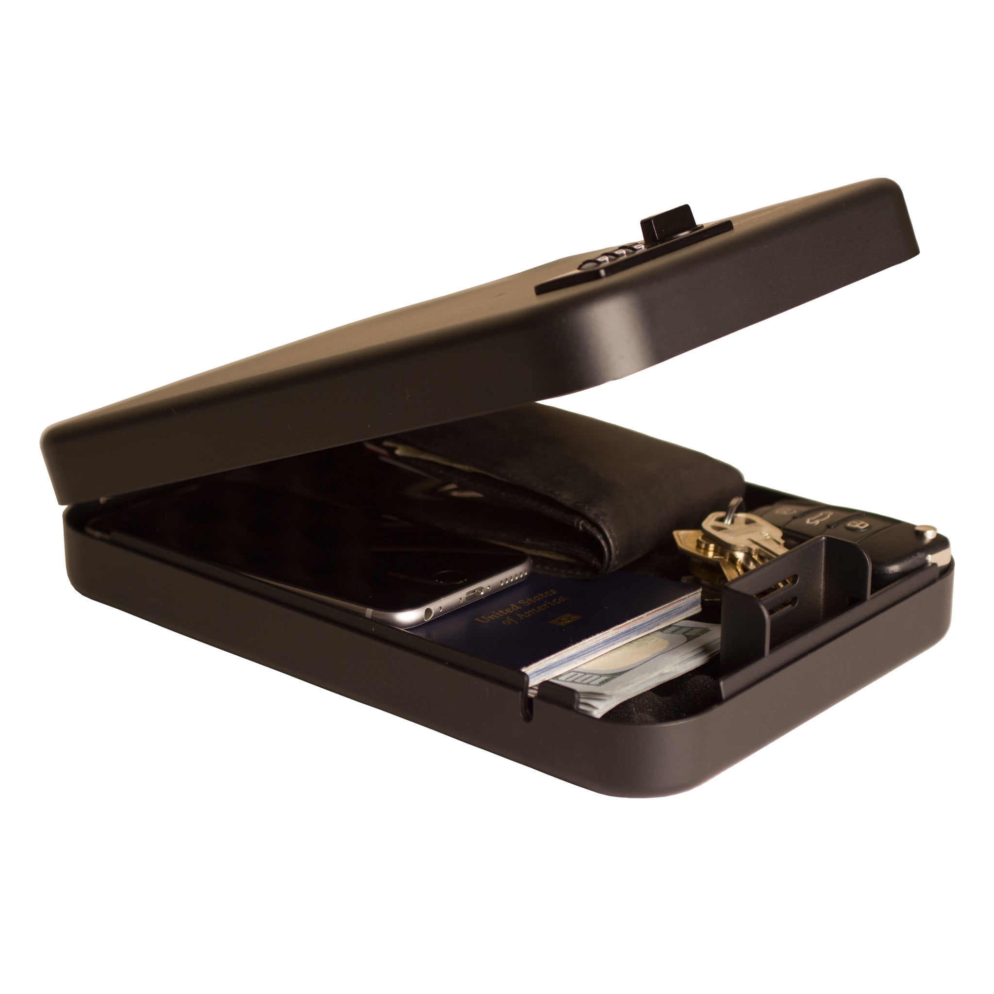 Tracker Safe SPS 0.052 Small Portable/Car Safe, Combination Lock, Black
