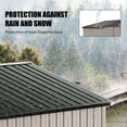 thumbnail image 5 of Aoxun 8' x 6' Outdoor Storage Metal Shed with Door & Lock for Backyard, 5 of 8