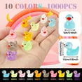 thumbnail image 2 of 1000Pcs Luminous Mini Resin Duck Bulk Tiny Duck Figurine for Fairy Garden Landscape Aquarium Potted Plant Prank Game DIY Ornament Party to Hide, Miniature Dollhouse Accessories, Glow in The Dark, 2 of 6