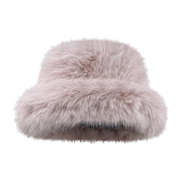 Sombreros de piel sintética para mujer, estilo invernal, gorro facial, protección para los oídos, gorro cálido de lavabo, gorro de piel sintética moderno para mujer.