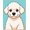 Blue, Pattern 1, variant on ODIKA 2x3 Machine Washable Non-Slip Area Rug, Adorable Puppy Portrait Latch Hook Kit with Embroidery Needlework Design High Traffic Rug, White, 636665