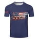 thumbnail image 5 of Tops para hombre, blusas y camisas de cuello redondo y manga corta para hombre Tops estampados de manga corta para el Día de la Independencia para hombre Tops/camisas de cuello redondo y manga corta p, 5 of 5