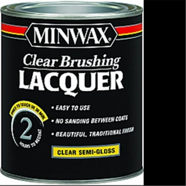 Minwax 15505 1 qt. Semi Gloss Clear Brushing Lacquer - Clear