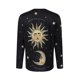 thumbnail image 4 of Hombres manga larga O-cuello impreso moda pulóver camisa casual Tops blusa Pompotops oipoqjl2263, 4 of 9