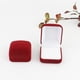 thumbnail image 4 of Caja de presentación de joyería con flocado de diseño Simple, broche, anillo, pendiente, manga, Clip, funda, soporte, cajas de transporte, Almacenamiento y organización del hogar rojo blanco Bearachild HA075265-01, 4 of 6