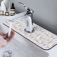 thumbnail image 7 of Xecao Hand Drawn Rabbit for Kitchen Sink Splash Guard Faucet Mat , Faucet Guard & Draining mat, (15" X 5.5" ), 7 of 7