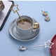 thumbnail image 5 of Juego de 2 cucharas de postre de acero inoxidable con forma de estrella hueca para café o helado., 5 of 7