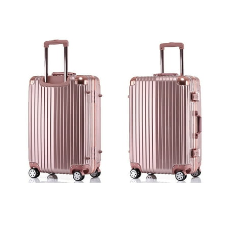 spinner zimtown trolley suitcase tsa luggage lock aluminum rose bag travel gold dialog displays option button additional opens zoom