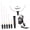 Black - UK Plug, Adjustable Temp, variant on M Buder 24W Handheld Electric Foam Cutter Kit with 5 Straight Tips & 1 Arch Tip, Constant Temperature Portable Foam Cutting Pen Hot Wire Tool for Crafts - UK Plug