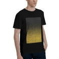 thumbnail image 2 of Bingfone Gold Glitter Gradient Men'S Loose Fit Short-Sleeve Pocket T-Shirt, 2 of 7