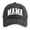 Black, variant on Women's MAMA Baseball Cap, Washed Cotton Adjustable Casual Hat, Versatile Daily Wear Cap,One Size