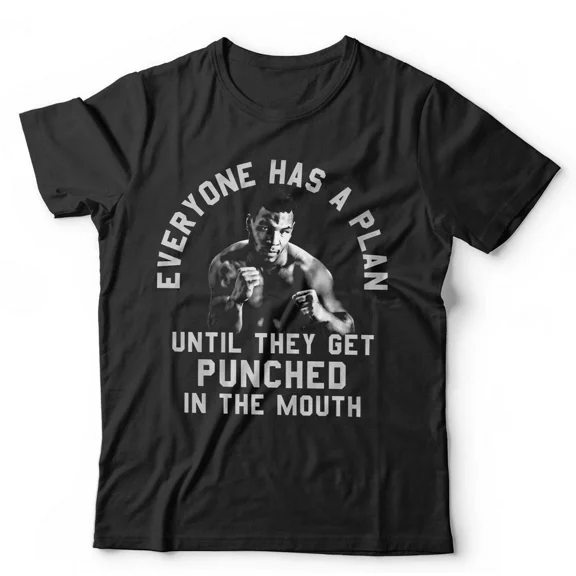 Tyson Everyone Has a Plan Funny Boxing Iron Mike GOAT Sports Quote Unisex T-Shirt, up to size 5XL