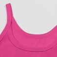 thumbnail image 5 of Women's Double Lined Basic Tank Top Adjustable Spaghetti Straps Sleeveless Camisole Shirts Hot Pink 2XL, 5 of 7