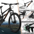 thumbnail image 4 of Ambifirner Mountain Bikes For Men:Outdoor 24 Inch Bike 21-Speed Dual Suspension High-Carbon Steel Mtb Bicycle, Dual Disc Brake For Adult, 4 of 9