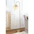 thumbnail image 3 of Safavieh Jonas 55.5 in. H Modern Glam Curved Floor Lamp, Brass Gold, 3 of 7